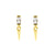 925 Zilver Oorsteker Hangers - Gem Stud Goud