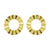 925 Silver Earstuds - Radiant Gold