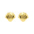 925 Zilver Oorstekers - Shell Goud