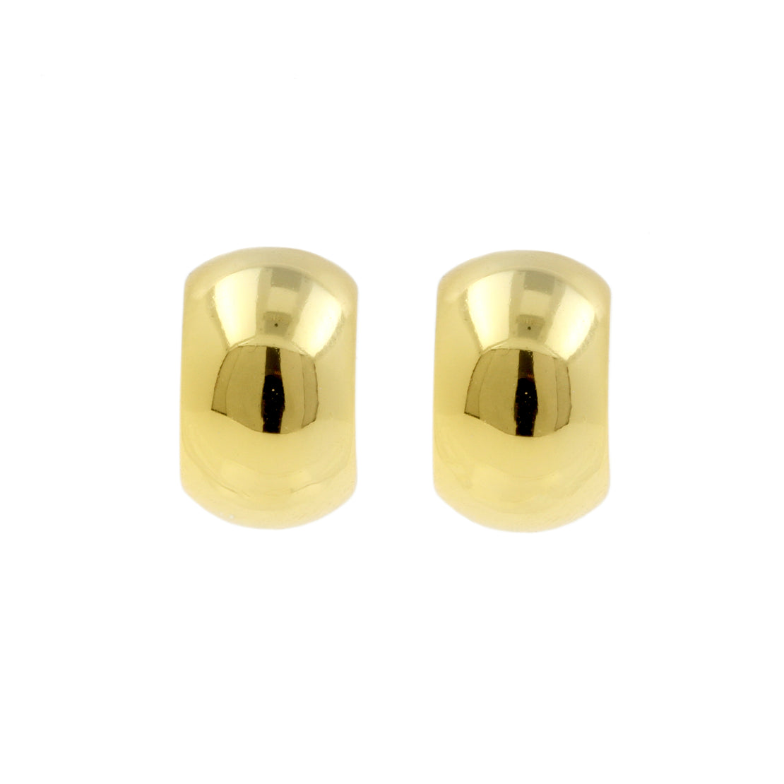 925 Silver Ear Studs - Bangle - Gold