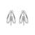 925 Zilver Oorstekers - Hoops Triple - Zilver