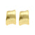 925 Zilver Oorstekers - Bangle Mat Organisch - Goud
