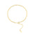 925 Silver Bracelet Pebble Gold