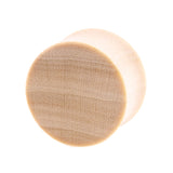 Houten Flat Plug - Crocodile Licht Bruin