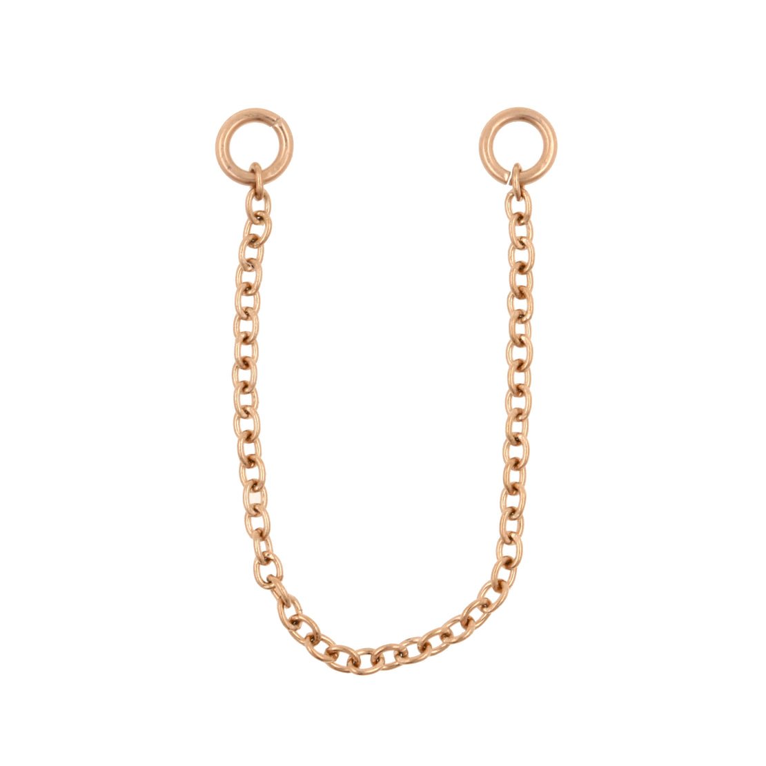 Surgical Steel Piercing Chain Rose Gold