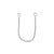 Chirurgisch Staal Piercing Kettinkje Zilver