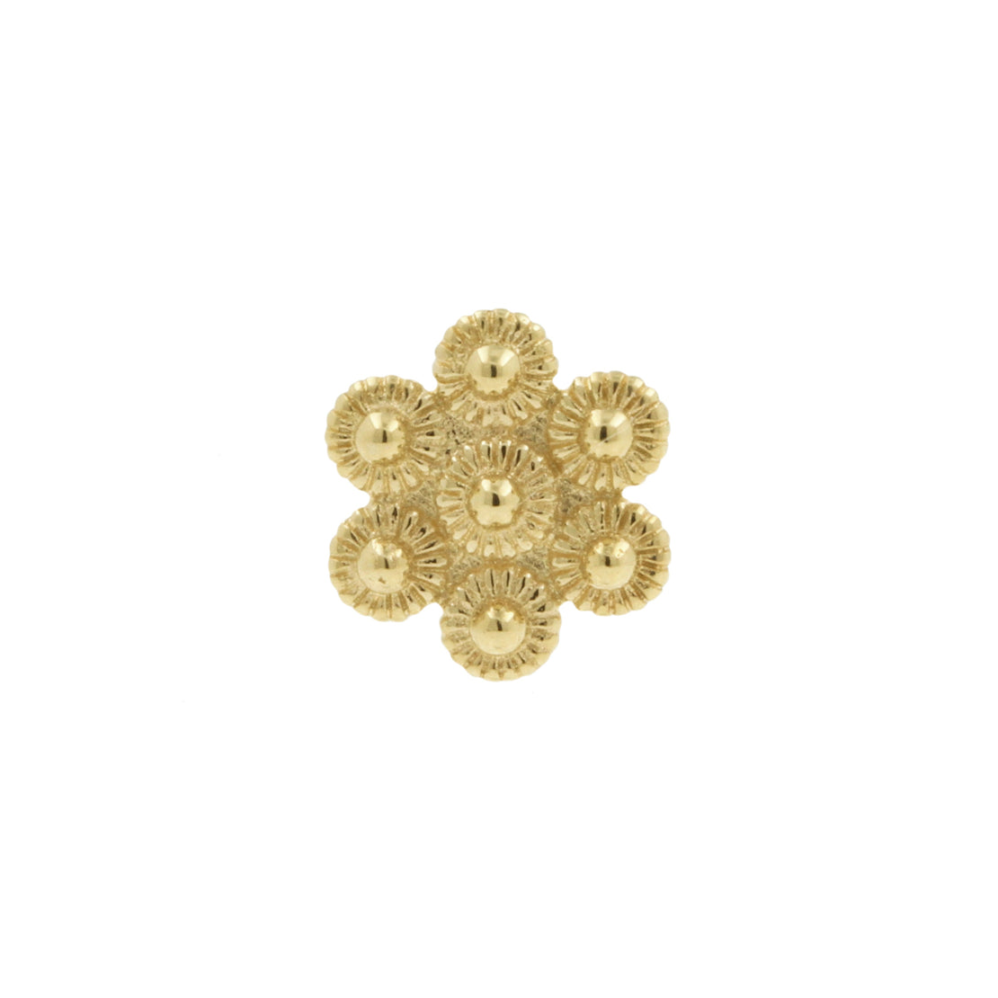 14 Karat Gold Dotted Flower