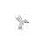 Titanium Zirconia Hummingbird Silver