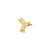Titanium Zirkonia Hummingbird Goud