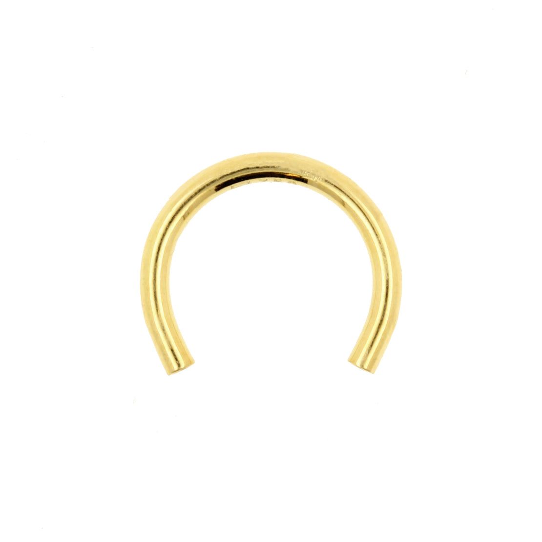 18 Karat Gold Circular Post