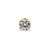 18 Karaats Gouden Zirkonia Attachment Rond