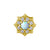 18 Karaats Gouden Vintage Opaal Zirkonia - Ster White Opal
