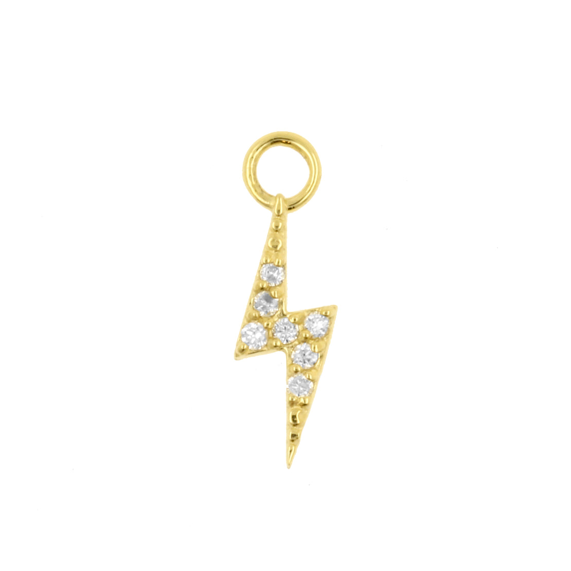 18 Karaats Gouden Click Ring Bedel - Diamant Flash
