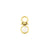 18 Karat Gold Click Ring Charm - Moonstone