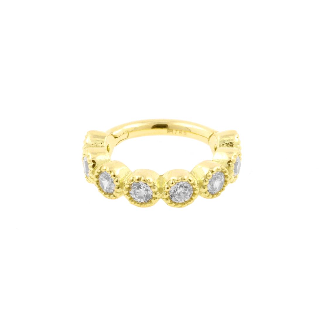 18 Karaats Gouden Click Ring - Gems Clear