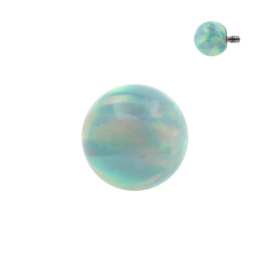 Titanium Opal Ball Light Green Opal