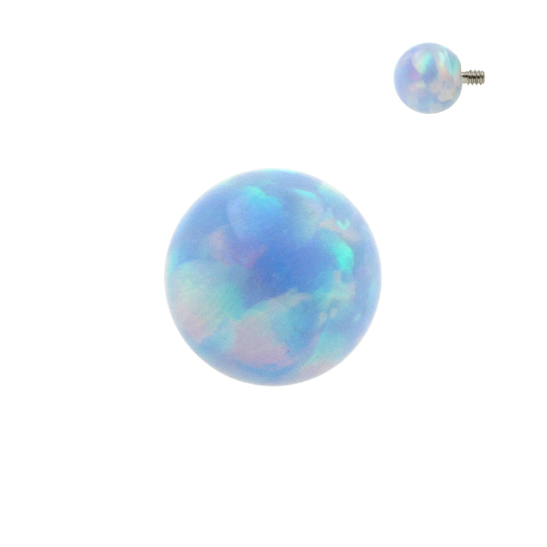 Titanium Opal Ball Light Blue Opal