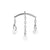 Titanium Vertical Helix Curve With Zirconia Silver