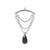 Titanium Vertical Helix Curve With Zirconia Silver