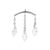 Titanium Vertical Helix Curve With Zirconia Silver