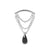 Titanium Hidden Helix Curve With Zirconia Silver