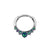 Chirurgisch Stalen Opaal Princess Ring Black Opal