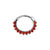 Chirurgisch Stalen Opaal Sunflower Ring Red Opal