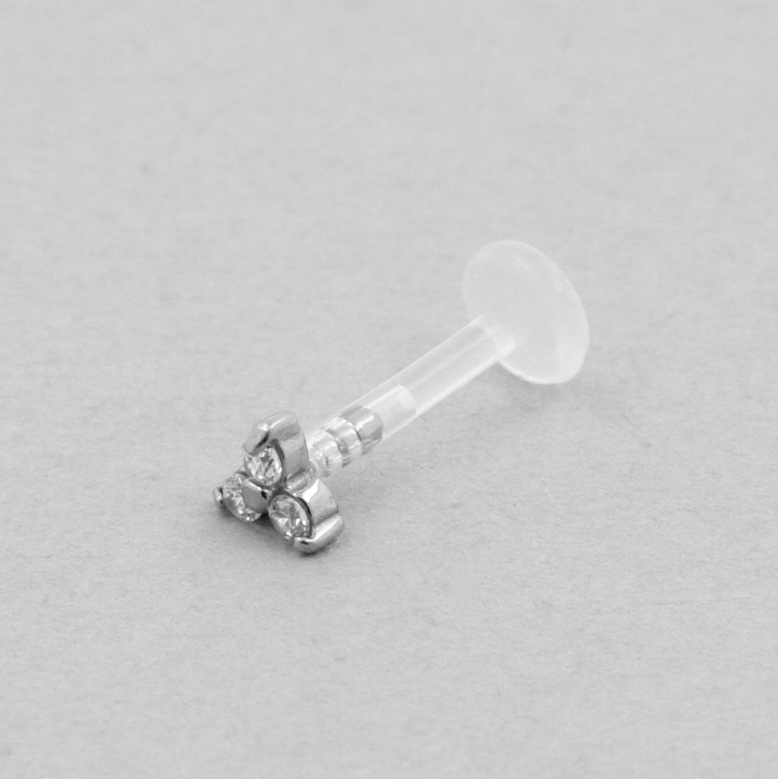 Bioplast Jewelled Labret - 3,5mm Trinity Zirkonia