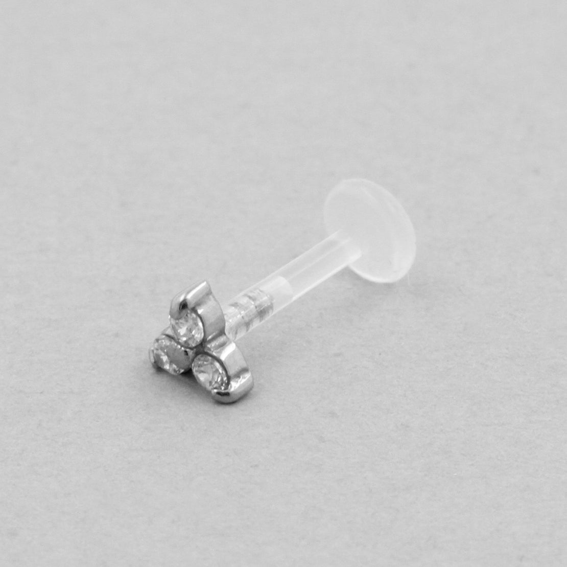 Bioplast Jewelled Labret - 4,0mm Trinity Zirkonia