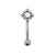 Titanium Zirconia Cluster Rook Piercing Clear