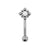 Titanium Zirkonia Cluster Rook Piercing Clear