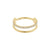 Titanium Double Click Ring Gold