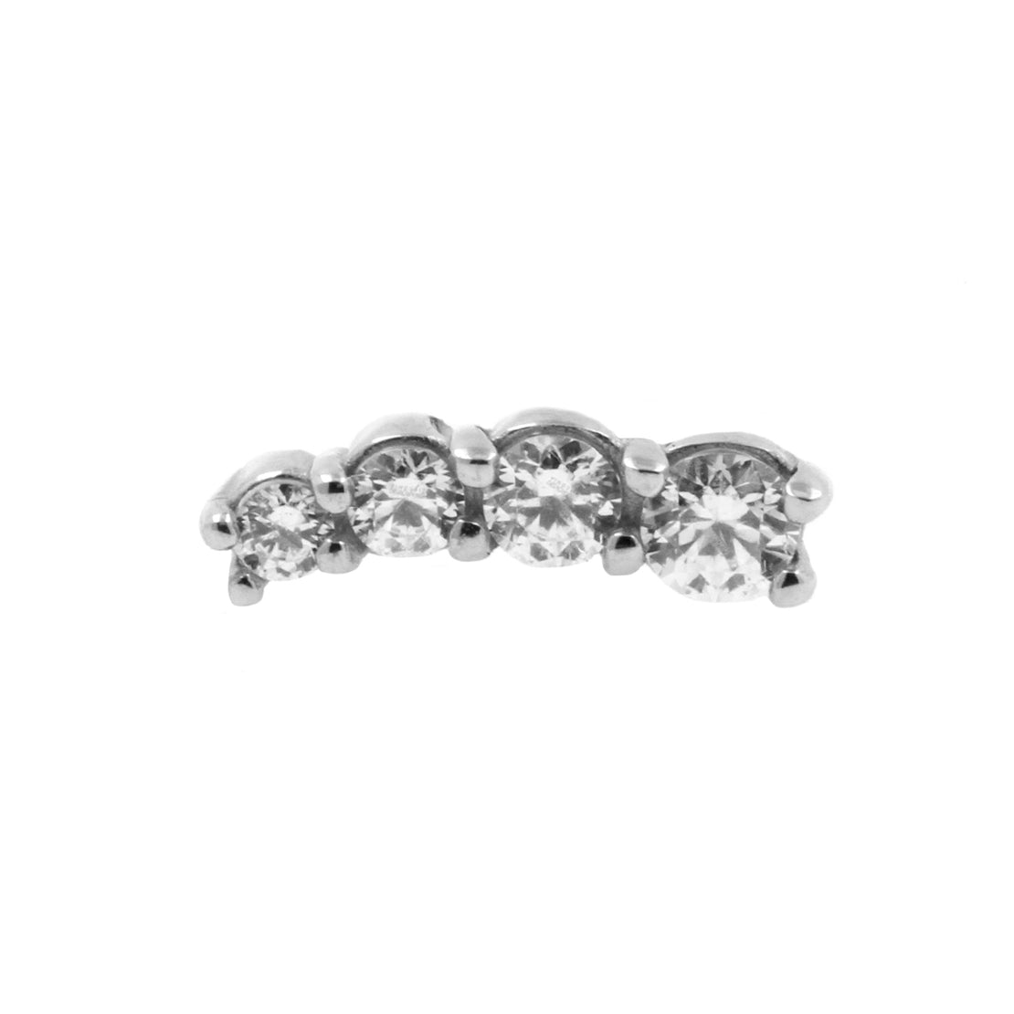 Nickel-Free Stainless Steel Zirconia Curve Rechts - Silver