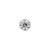 Titanium Half Dome With Zirconia Silver