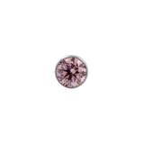 Titanium Half Dome With Zirconia Silver