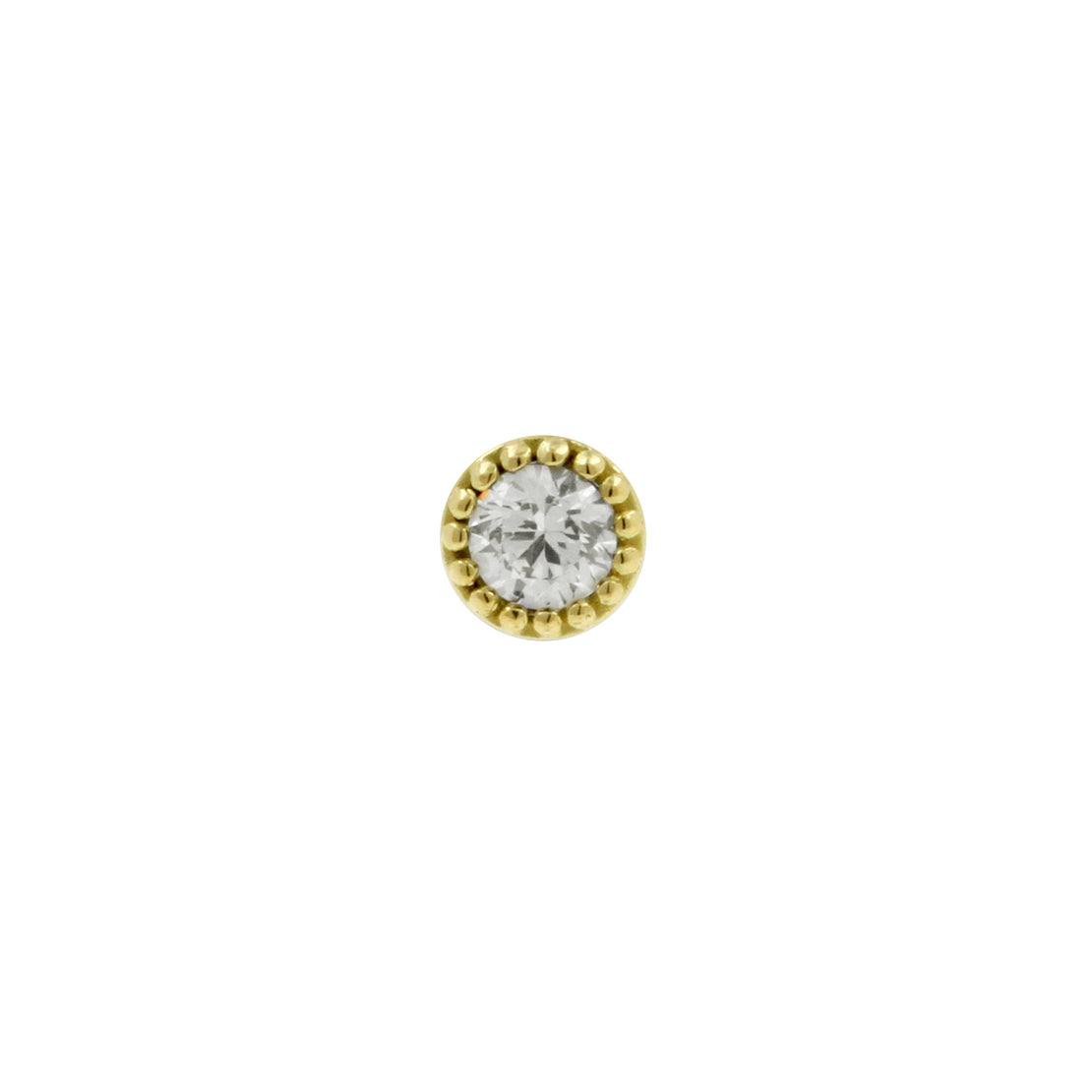 18 Karat Gold Vintage Zirconia