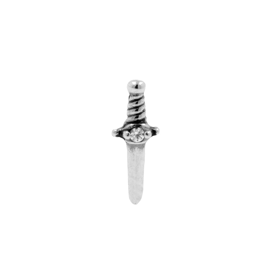 Nickel-Free Stainless Steel Zirconia Dagger Silver