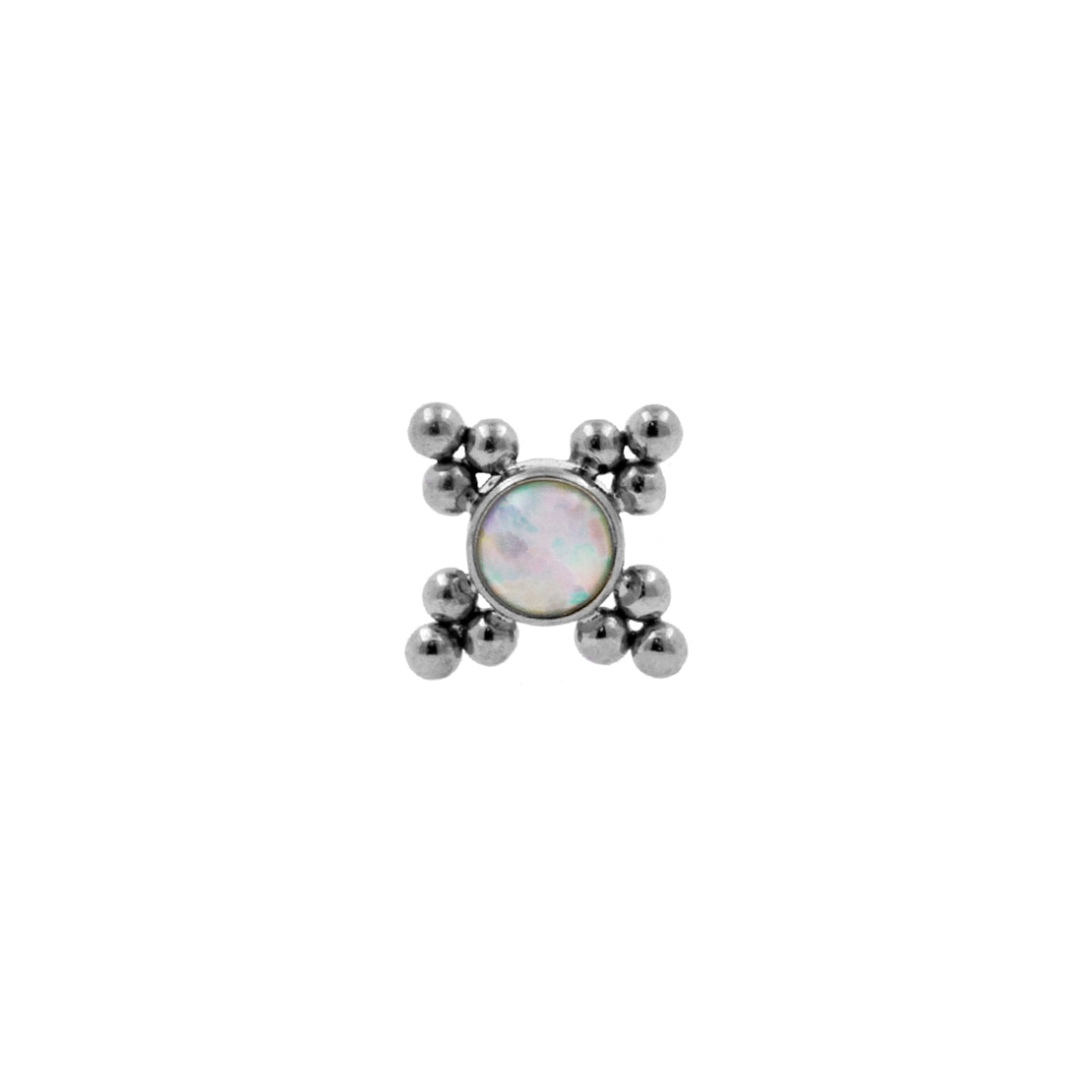 Titanium Opal Cluster - White Opal