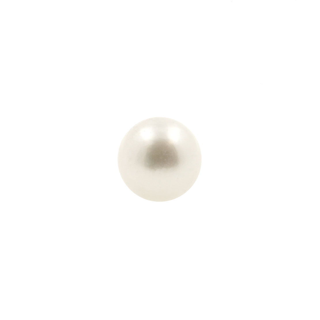 Titanium Fresh Water Pearl Ball - White