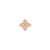 Nickel-Free Stainless Steel Premium Zirconia Quatrefoil Gold