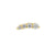 Nickel-Free Stainless Steel Zirconia Curve Right - Gold