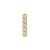 Nickel-Free Stainless Steel Zirconia Bar - Gold