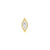 Nickel-Free Stainless Steel - Zirconia Vintage Marquise - Gold