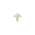 Nickel-Free Stainless Steel - Zirconia Marquise Dangle - Gold