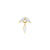 Nickel-Free Stainless Steel - Zirconia Marquise Dangle - Gold
