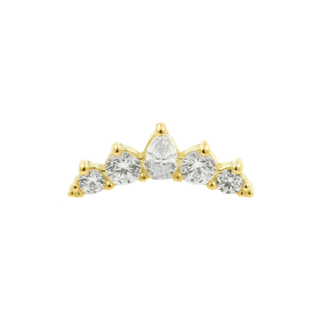 18 Karat Gold Zirconia Crown