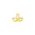 18 Karaats Gouden Three Leaves