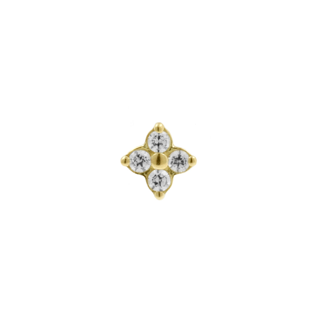 18 Karat Gold Zirconia Star Top