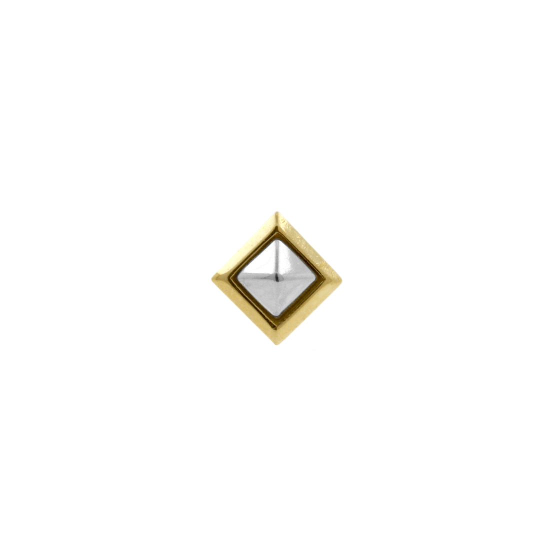 18 Karat Gold Pyramid Duotone Top