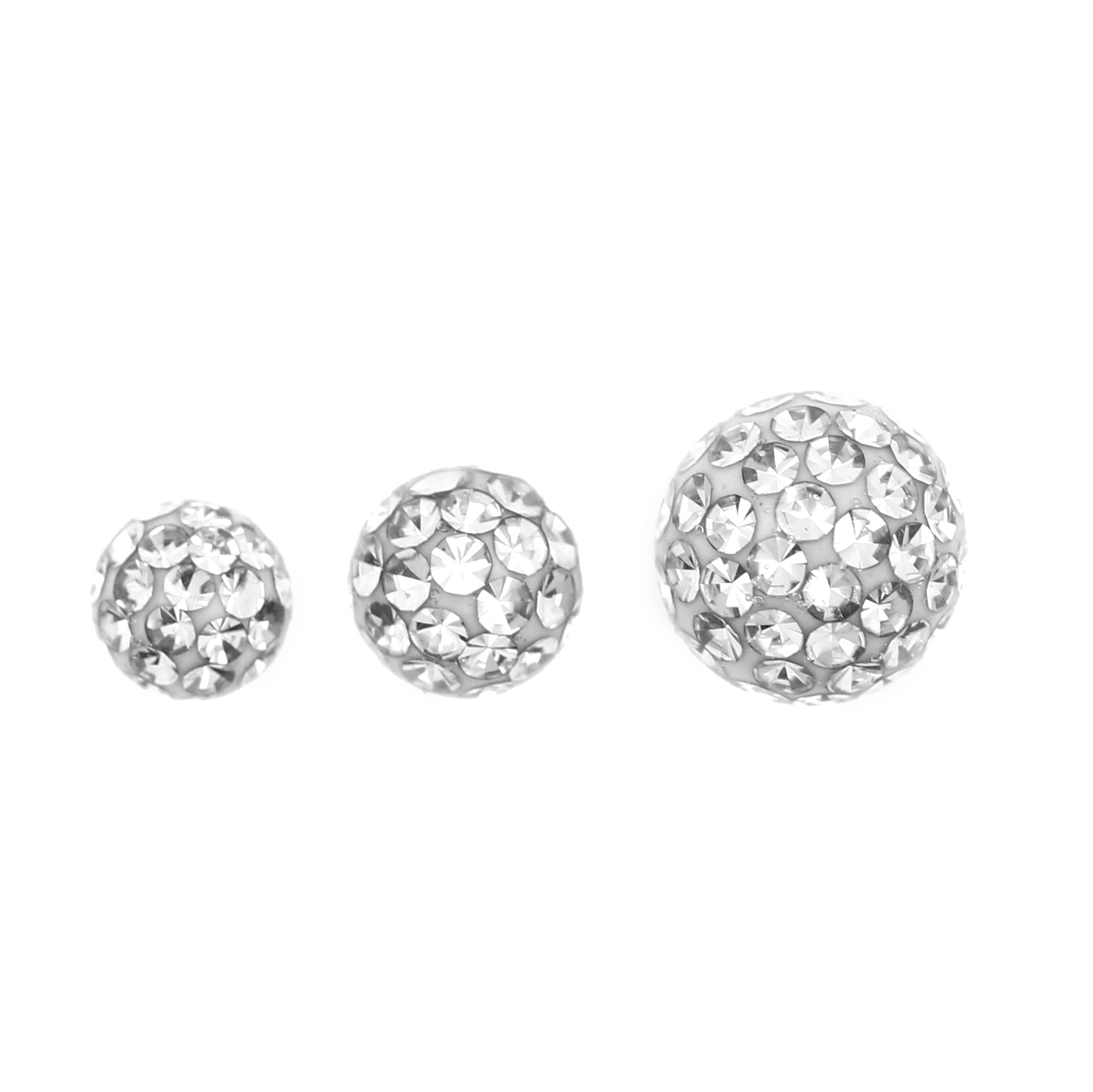 Chirurgisch Stalen Multi Jewelled Opschroefbal Clear